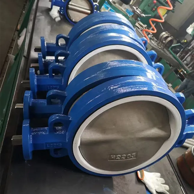 Wafer Ptfe Lined Butterfly Valve